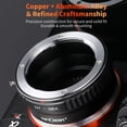 thumbnail image 3 of Adaptador de Montura para Lentes K&F Concept Contax/Yashica (C/Y) a Sony Alpha NEX E-Mount, 3 of 8
