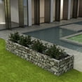 thumbnail image 1 of Gabion Planter Charmma Gabion Raised Bed Steel 141.7"x35.4"x19.7", 1 of 6