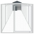 thumbnail image 4 of vidaXL Dog House with Roof Anthracite 46.1"x400.4"x48.4" Galvanized Steel, 4 of 87
