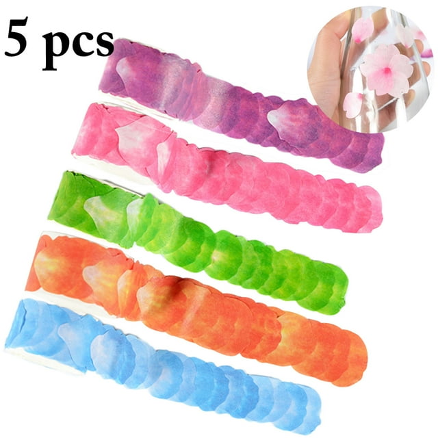 Masking Tape DIY Assorted Flower Petals Decorative Tape Paper Tape for Craft