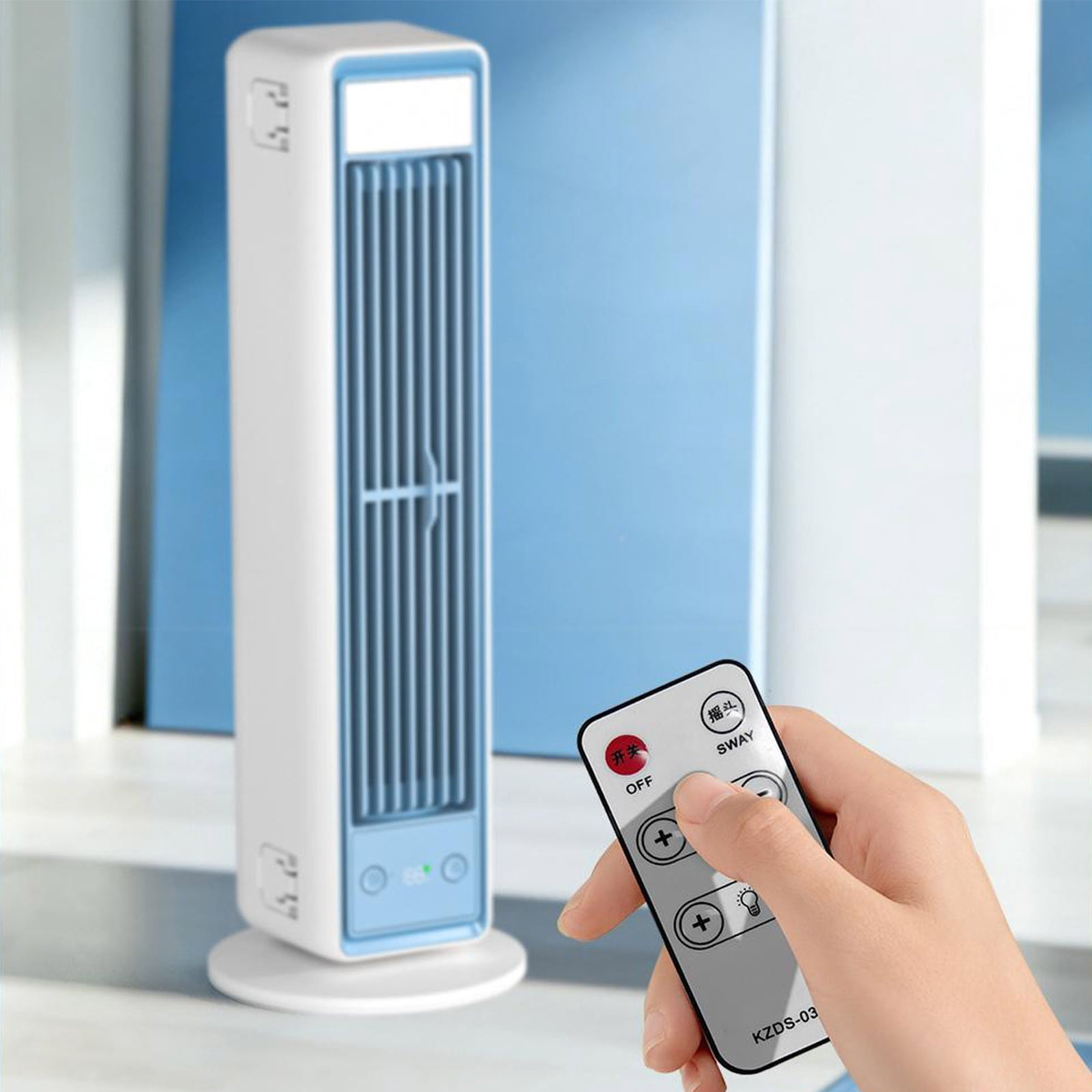 3-in-1 Bladeless Tower Fan, 3600mAh Rechargeable Wall Mounted Fan with 199 Speeds, Oscillating, Digital Display, Night Light, Portable Desktop Fan for Bedroom Bathroom Dorm Office Kitchen