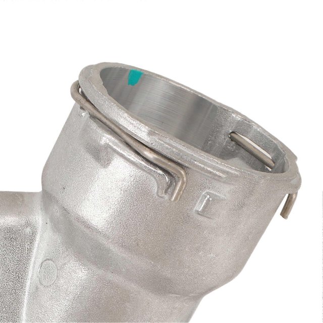 Water Neck Thermostat Housing Aluminium Alloy Engine Thermostat Housing with Leak Proof Seal for Powerstroke 7.3L Blue