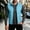 A05-Light Blue, variant on Full Zip Mens Jackets Big and Tall Lightweight Athletic Work Winter Vests for Men Solid with Pockets Sleeveless Lapel Jackets, Blue M