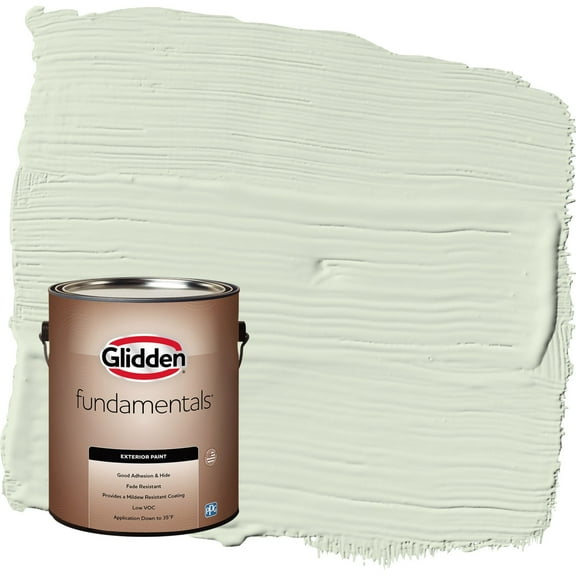 Glidden Fundamentals Lime Spritz / Green Satin Exterior Paint, 1 Gallon