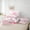 Pink B, variant on Feelyou Bow Letter M Twin Bedding Sets 7pcs, Pink Cartoon Bedding Comforter Set