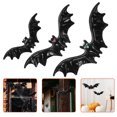 thumbnail image 5 of decoraciones inflables de murciélagos para Halloween, murciélagos colgantes realistas para exteriores e interiores, decoración colgante de Halloween, diseño de casa embrujada, colgantes., 5 of 5