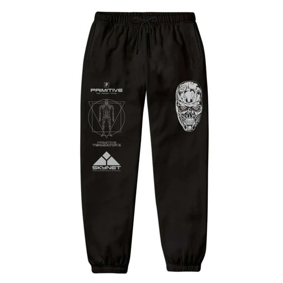 Primitive Skateboarding Apparel Men's X Terminator 2 Skynet Sweatpants (Medium)