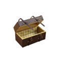 thumbnail image 2 of Maleta de cuero en miniatura Vintage decoración 1/12 muñecas Tronco Tronco Caja de equipaje Bolsa de viaje Juguete de madera Joyería Organizador 2 piezas Eigraketly FN003577-00, 2 of 3