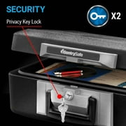 SentrySafe 1160 Fire-Resistant Box Safe with Key Lock 0.25 Cu. ft., Black