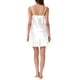 thumbnail image 3 of INSPIRAR CHIC Camisones de Satén para Mujeres con Tirantes Espagueti Pijamas de Seda Camisetas de Dormir L Blanca, 3 of 6