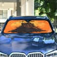 thumbnail image 4 of WOBOGO Halloween The Castle Car Windshield Sunshades Autopilot Lightweight Accordion Sun Visor 53×23.5in, 4 of 8