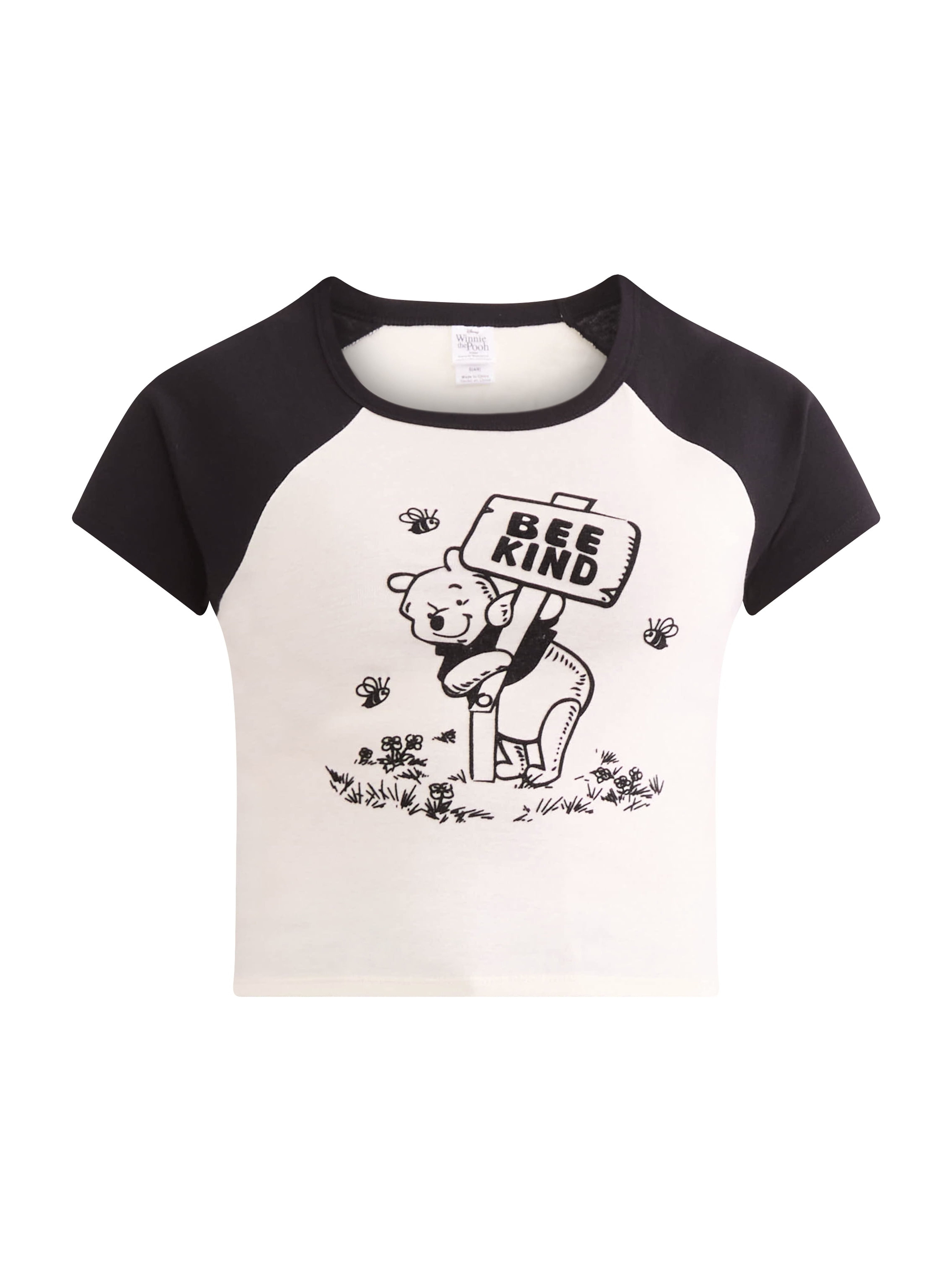 Winnie the Pooh Women’s Graphic Baby Tee, Sizes XXS-XXL