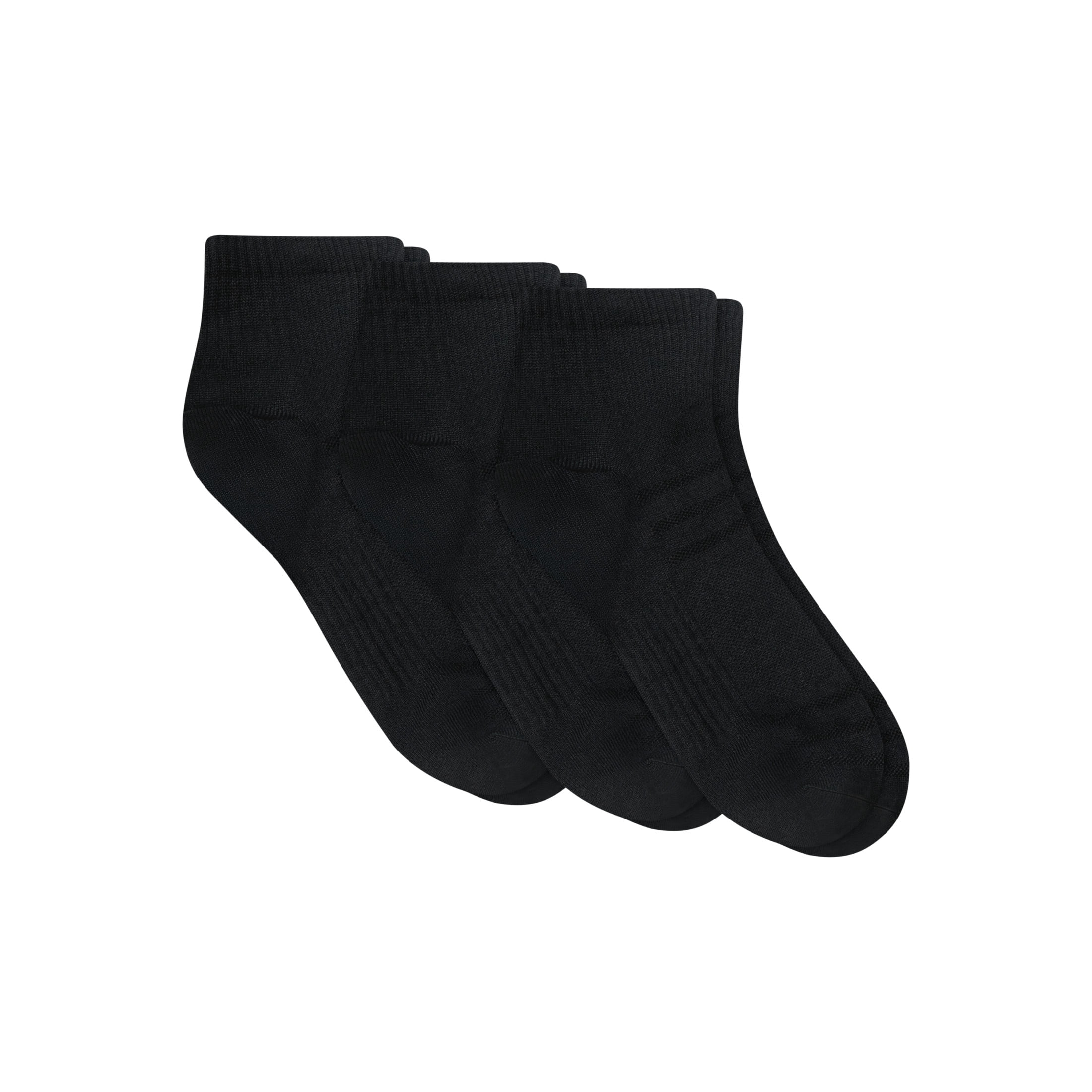Hanes Mens Ankle Socks Value Pack, 3-Pack, Moves X-Temp 360-Degree Stretch Socks for Men