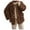 F01-Brown, variant on FYDUU Womens Fleece Jacket Women's 2025 Winter Coats Long Sleeve Button Up Fuzzy Fleece Jackets Casual Outerwear With Pockets Warm Winter Coats