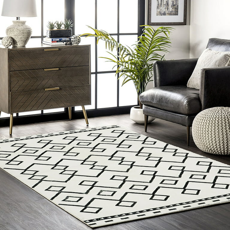 Large Area Rug for Living Room, Non-Slip Floor Carpet Rug Mat Decor for  Doorway Bedroom 