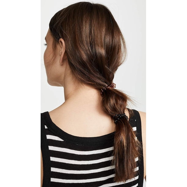Nouveauté : Attache-cheveux en spirale en plastique multicolore de haute qualité, résistant aux hautes températures, pour tissage de cheveux humains