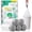 Black, variant on YUSS Small 3 Gallon Trash Bags with Drawstring, 100 Count - Extra Strong Bathroom Garbage Bags, Leak-Proof & Durable for Home,Kitchen,Office,White