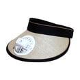 thumbnail image 1 of Sombrero de playa Sombrilla Gorra con ventilador Sombrero de pesca Ala grande Hebilla elástica ajustable Sombrero de jardín resistente Gorra al aire Beige Fernando Sombrero de enfriamiento del ventilador, 1 of 8