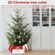 thumbnail image 4 of Feliz árbol de Navidad Collar Copos de nieve Anillo de Navidad Fiesta Interior Exterior Falda de piso Festival Decoración Artesanía Regalo Nuevo 006 Inevent HA009061-06, 4 of 6
