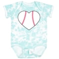 thumbnail image 3 of Inktastic Heart Shaped Baseball Boys or Girls Baby Bodysuit, 3 of 5