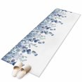 thumbnail image 2 of Blue Teal Botanical Runner Rug 2x6 FT,Non Slip Hallway Rugs,Eucalyptus Leaves Pastoral Floral Washable Soft Floor Carpet Throw Runner Carpet Long Rugs for Entryway Kitchen Bedside Sliding Door, 2 of 8