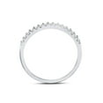 thumbnail image 4 of FB Jewels 14kt White Gold Womens Round Diamond Slender Stackable Wedding Band 1/6 Cttw, 4 of 4