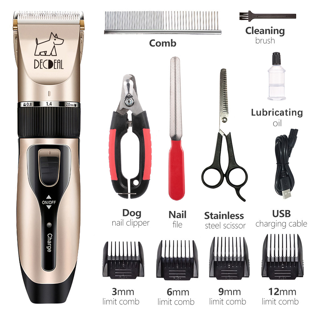 Pets Grooming Kit Electric Hair Clipper for Small Dogs Cats USB