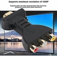 thumbnail image 4 of Compatible con convertidor de audio/video HDMI a RGB, convertidor de componentes RCA, adaptador de sincronización de audio y video 1080p, 4 of 5