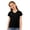 Black, variant on Fozruso Girls V-Neck Tshirts Summer Short Sleeved T Shirt Cute Casual Tess For Kids,11-12 Years,Pink