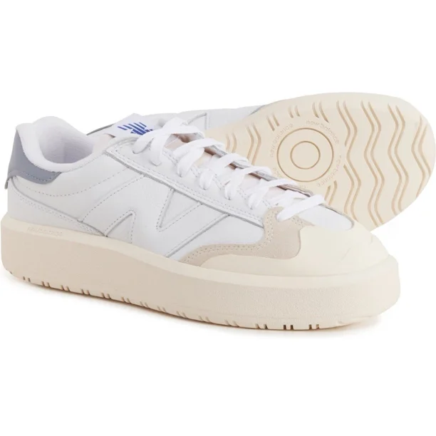 New Balance CT302 Platform Casual Sneakers Leather Men-10 and Women-11.5 White
