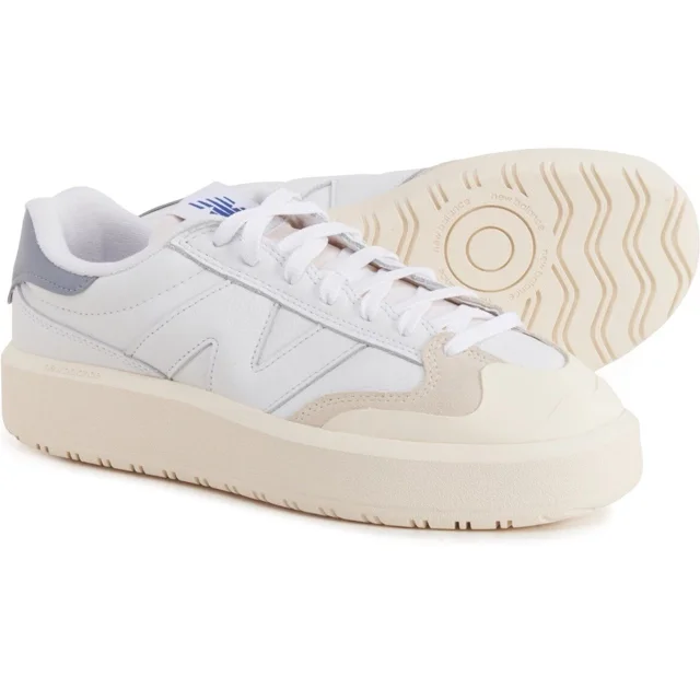 New Balance CT302 Platform Casual Sneakers Leather Men-10 and Women-11.5 White