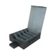 thumbnail image 1 of Tarjetero resistente, organizador multiusos, caja de almacenamiento de 5 filas para tarjetas coleccionables. Gris, 1 of 9
