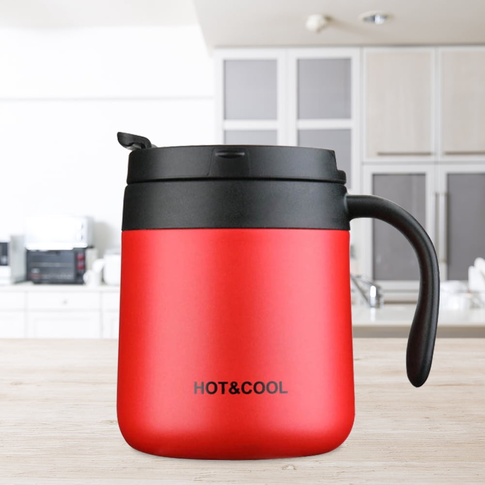 rudenlos Stainless Steel Coffee Thermal Mug with Handle