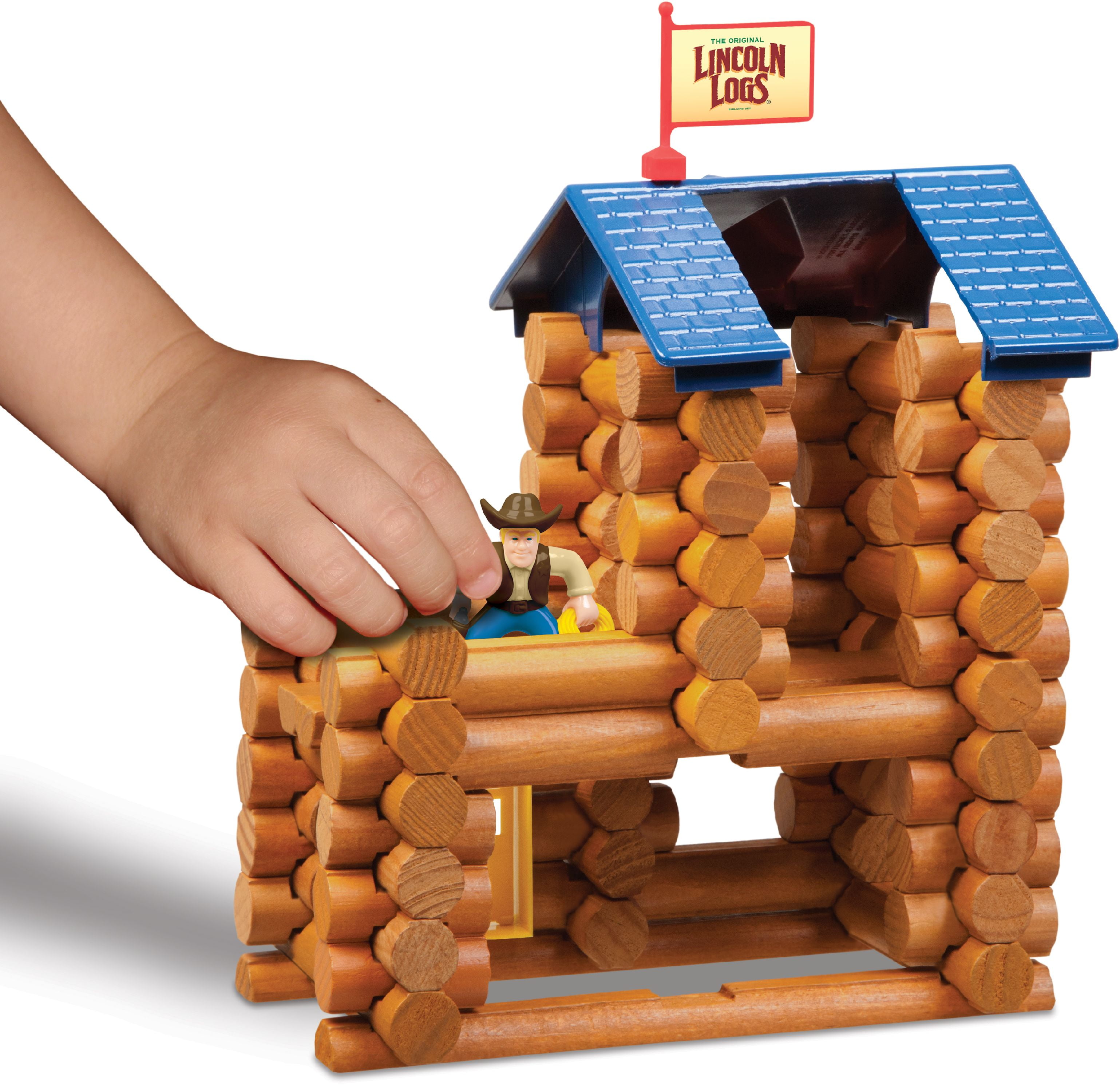 Lincoln Logs LIGHT GREY HORSE Replacement Farm Western Frontier Fort Building 