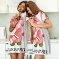 thumbnail image 4 of Disketp Watercolor Tropical Gnomes for Womens Short Sleeve Sleepshirt Scoopneck Cute Nightdress Comfy Nightgown, 4 of 6