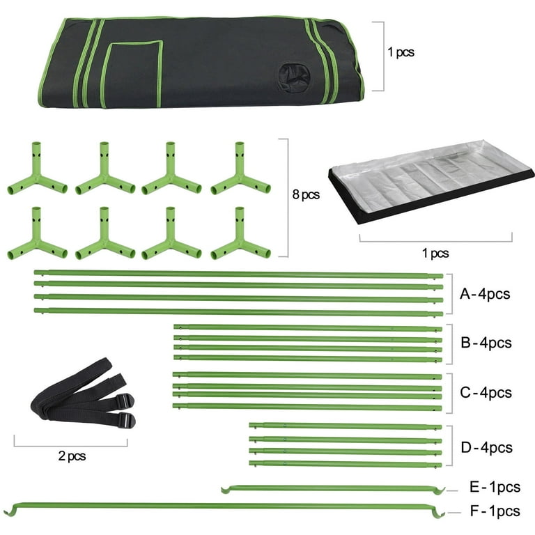 ZENSTYLE Mylar Hydroponic Grow Room Tent, 24