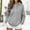 Gray Coats for Women, variant on CYMMPU Women’s Zip Up Hooded Sweatshirt Jacket, Long Sleeve Casual Outerwear with Front Pockets Relaxed Fit Hoodie Coat for Everyday Sporty and Loungwear Style Light Blue M