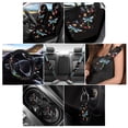 thumbnail image 2 of Renewold Dragonfly Flower Colorful Car Seat Cover Full Set Car Accessories 11 PCS, with Non-slip Steering Wheel Covers Seat Belt Cover Car Coasters Keychain Universal Fit Most Vehicles SUV Sedans, 2 of 7
