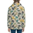 thumbnail image 6 of Pofeuu Vintage Leaves Print Teenage Zipper Hoodie Sweatshirts Hooded Casual Jackets With Pocket For Boys Girls-Small, 6 of 6