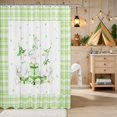 thumbnail image 2 of Erosebridal Goose Shower Curtain 72Wx72L for Girls, Green Gifts Waterproof Bathroom Curtain, 2 of 5