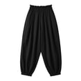 thumbnail image 6 of Aezemi Womens Ruffle Elastic Waist Trousers Fashion Comfy Pull on Summer Joggers Summer Walking Daily Casual Spring Pants with Pockets M, 6 of 9