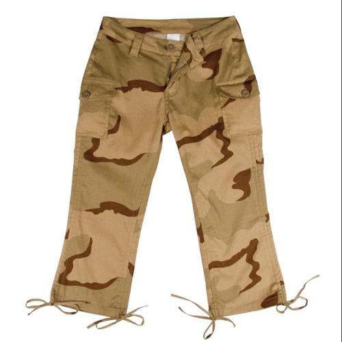 women's camo capri pants