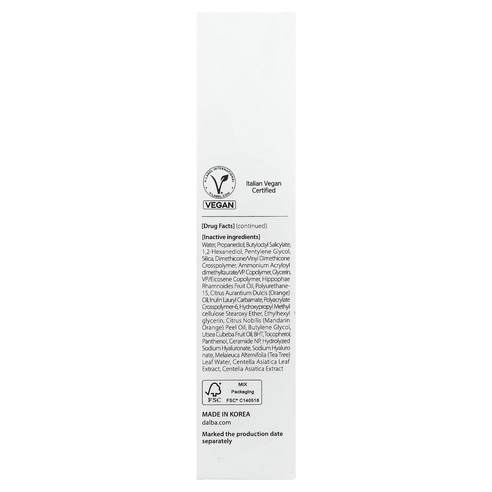 d'Alba UV Essence Waterfull+ Sunscreen, SPF 50+, 1.69 fl oz (50 ml)