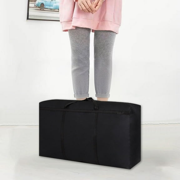 Reinforced Fabric Moving Bag, Water-Repellent Storage Organizer, Large Capacity for Bedding Clothing toys, Heavy-Duty Zipper, Reinforced Handles, Multi-Use Household and Closet Storage