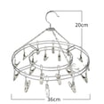 thumbnail image 3 of Estante de secado con forma de ciruela cuadrada redonda, calcetín, ropa interior, tendedero para exteriores, secador, percha para ropa, Clips de toalla multifuncionales Scienceny JJ19167-02, 3 of 4