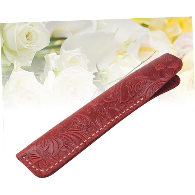 De Cuero Sostenedor De La Pluma Caja De Lápiz De Cuero Pluma Organizador Caso Reunión Lápiz Caso Bolígrafos Bolsa Pluma Funda Protectora Manga De Cuero Caja De Pluma Hecho A Mano