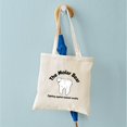 thumbnail image 4 of CafePress - The Molar Bear Tote Bag - Unisex Canvas Tote Bag, Beige, 1-Piece, 4 of 6