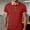 Red, variant on COSFO Mens Polo Shirts Short Sleeve Casual Golf Colorblock Shirt Loose Fit Collared Quick Dry Performance Pullover Tops