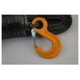 Black 10mm*30m ATV Winch Rope Hook,Synthetic Winch Cable,Tow Rope Car