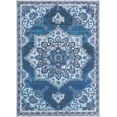 thumbnail image 1 of Rugs.com Francesca Collection Washable Rug – 10' x 14' Navy Blue Flatweave Rug Perfect For Living Rooms, Large Dining Rooms, Open Floorplans, 1 of 7